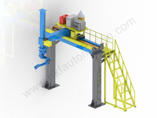 Линейный рельс потолочный двумерный